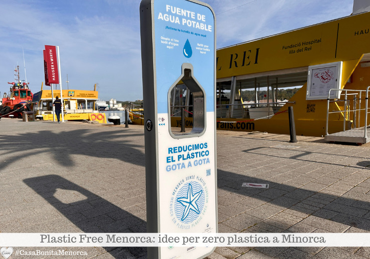 Il primo progetto pubblico di Plastic Free Menorca sono dei dispensatori di acqua filtrata a disposizione di tutti.